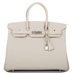 Hermes Gris Perle Togo Birkin 35cm Palladium Hardware