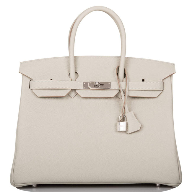 Hermes Gris Perle Togo Birkin 35cm Palladium Hardware Hover Image