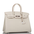 Hermes Gris Perle Togo Birkin 35cm Palladium Hardware