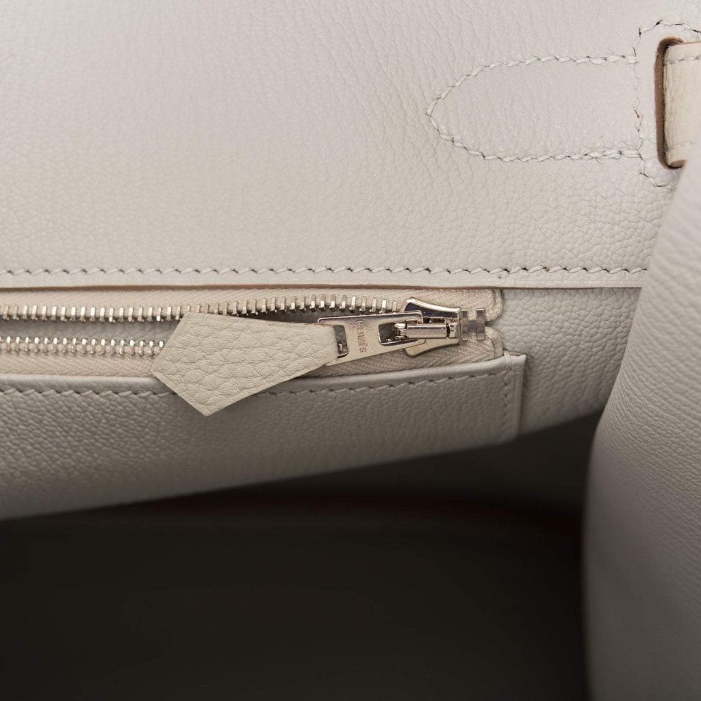 Hermes Gris Perle Togo Birkin 35cm Palladium Hardware