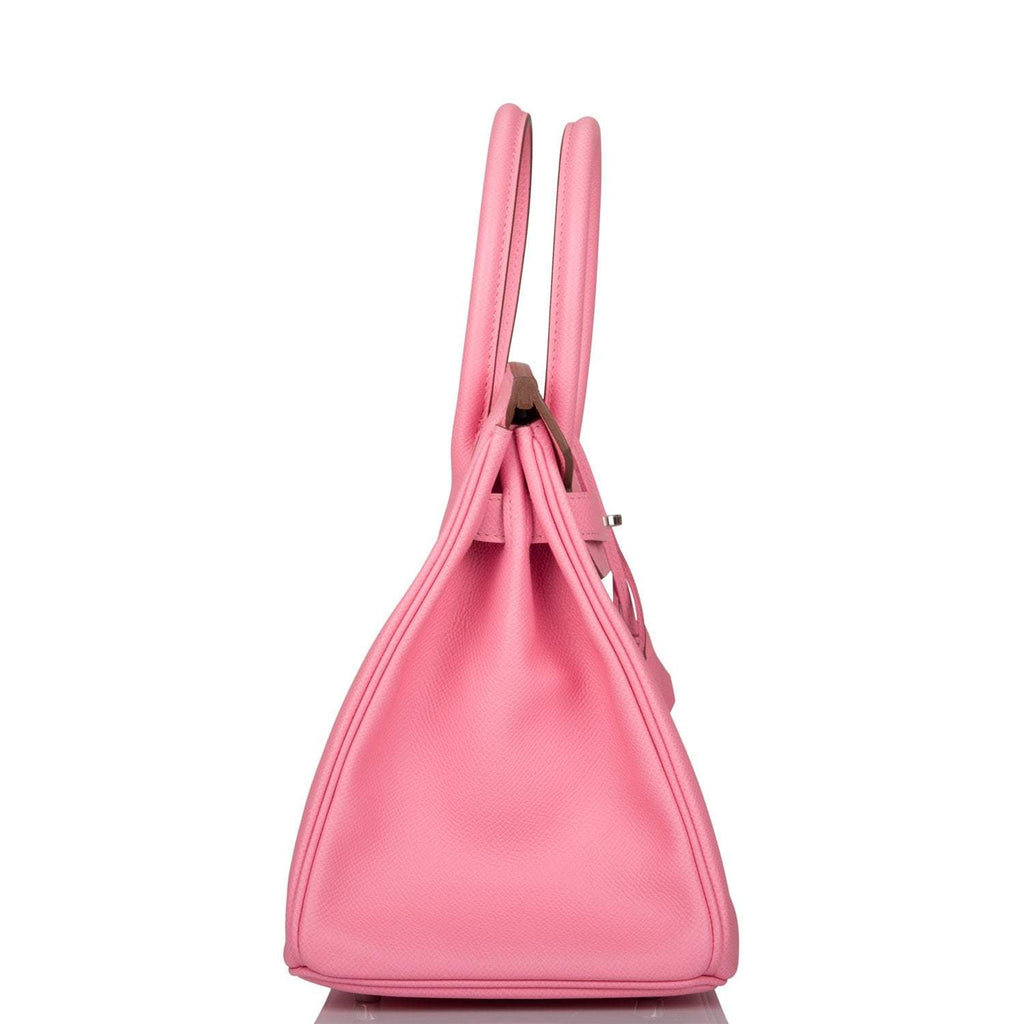 Hermes Rose Confetti Epsom Birkin 30cm Palladium Hardware
