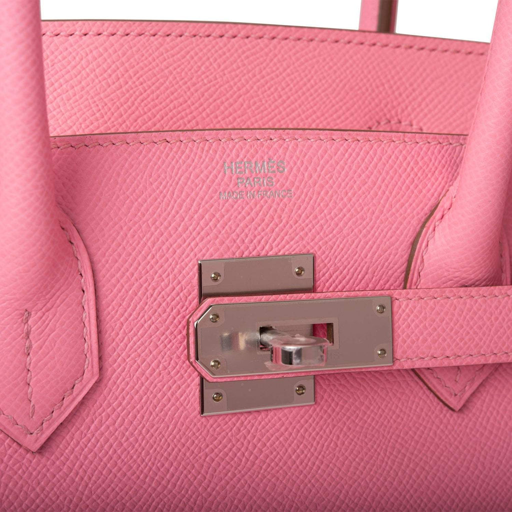 Hermes Rose Confetti Epsom Birkin 30cm Palladium Hardware