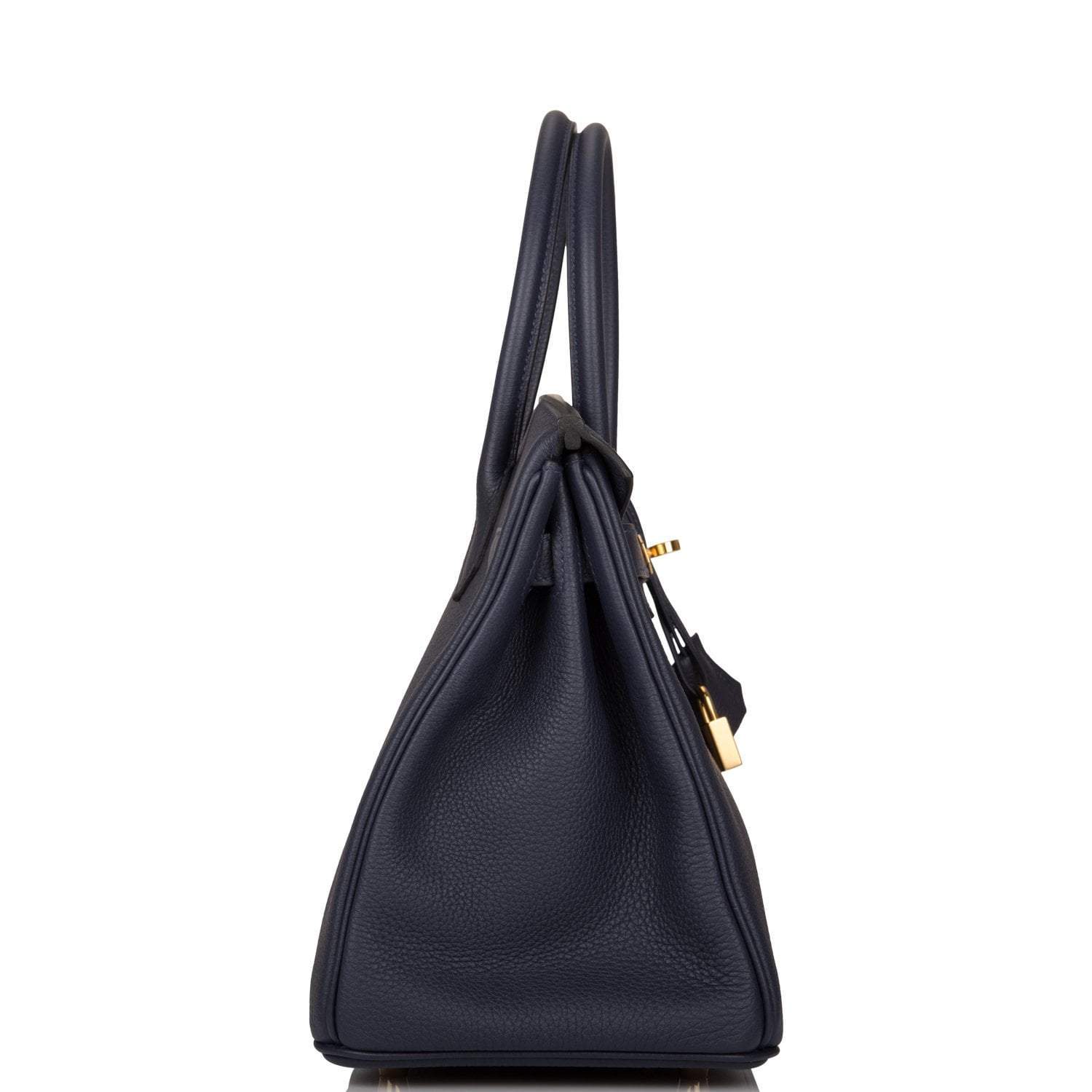 Hermes Bleu Nuit Togo Birkin 30cm Gold Hardware