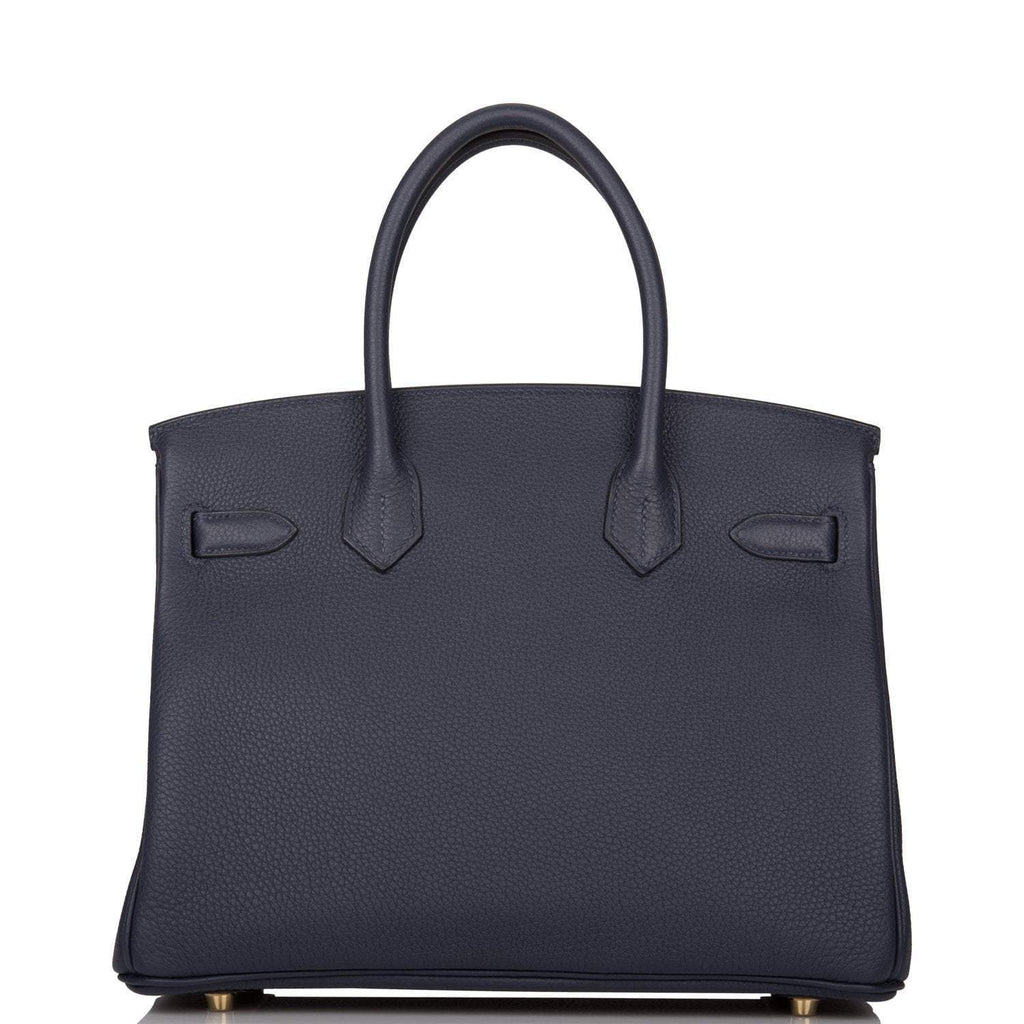 Hermes Bleu Nuit Togo Birkin 30cm Gold Hardware