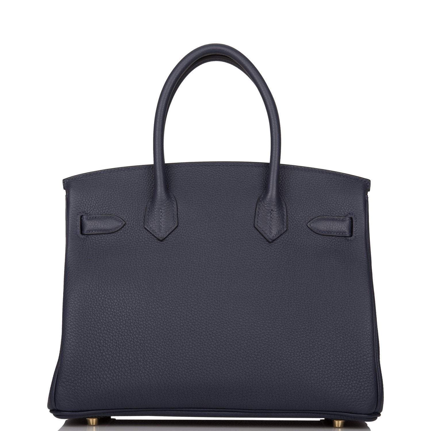 Hermes Bleu Nuit Togo Birkin 30cm Gold Hardware
