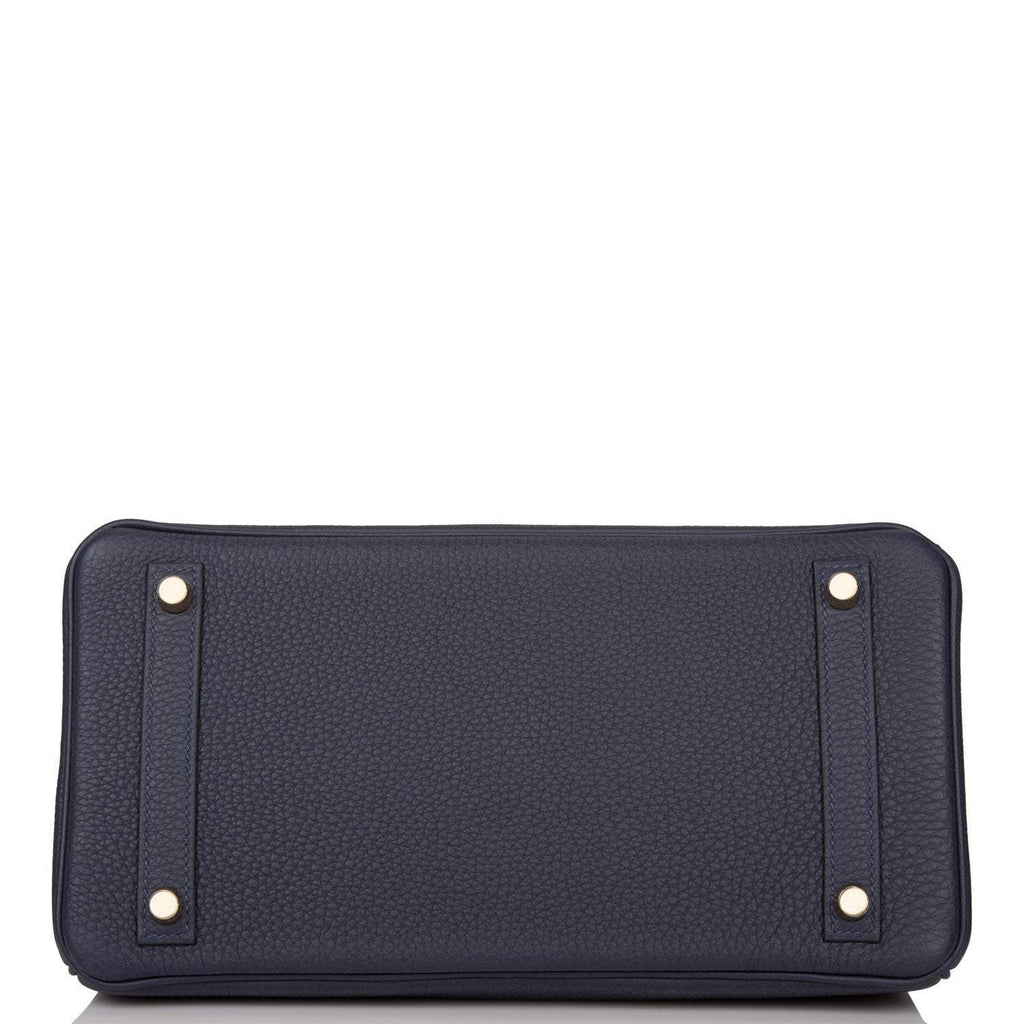Hermes Bleu Nuit Togo Birkin 30cm Gold Hardware
