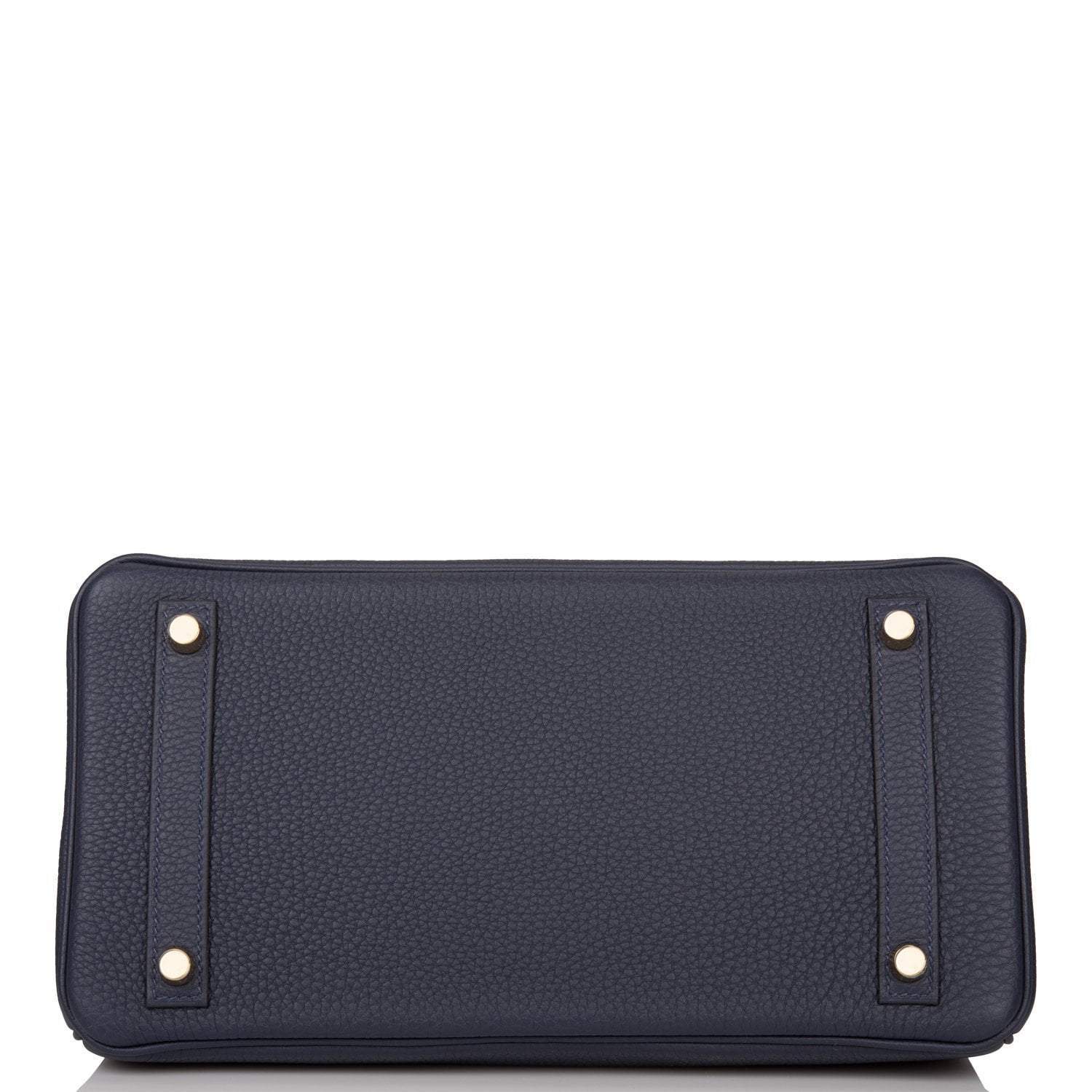 Hermes Bleu Nuit Togo Birkin 30cm Gold Hardware