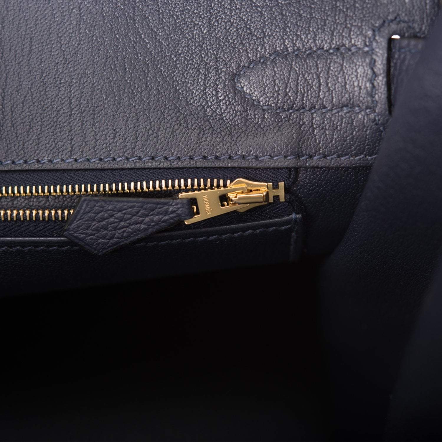 Hermes Bleu Nuit Togo Birkin 30cm Gold Hardware