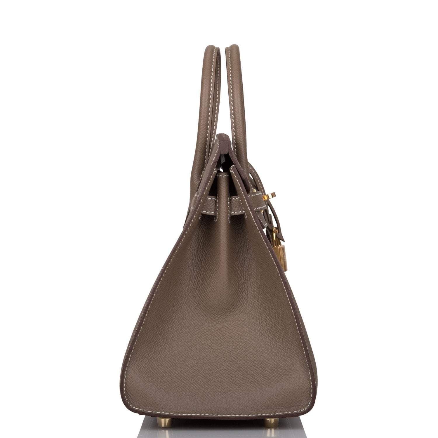 Hermes Birkin Sellier 25 Etoupe Epsom Gold Hardware