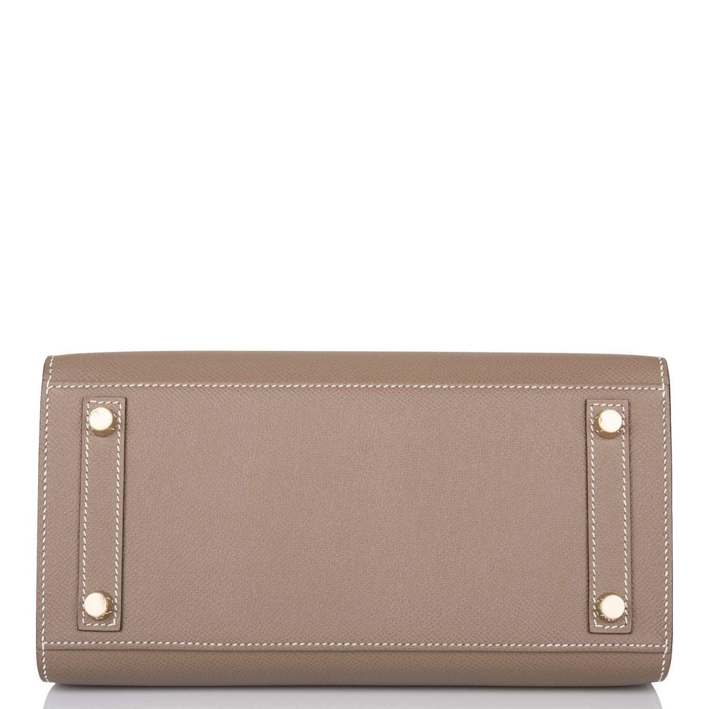 Hermes Birkin Sellier 25 Etoupe Epsom Gold Hardware