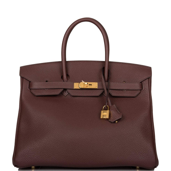 Hermes Birkin 35 Havane Clemence Gold Hardware Hover Image