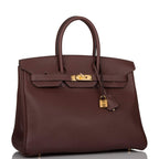 Hermes Birkin 35 Havane Clemence Gold Hardware