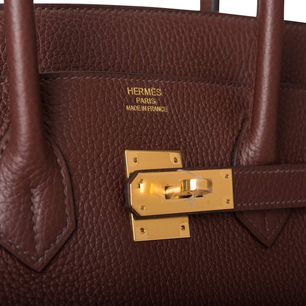 Hermes Birkin 35 Havane Clemence Gold Hardware