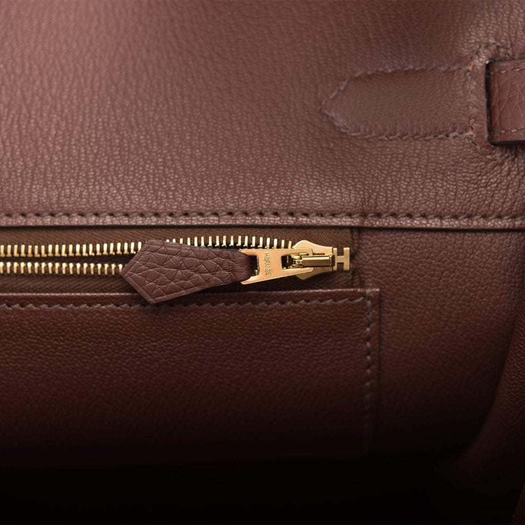 Hermes Birkin 35 Havane Clemence Gold Hardware