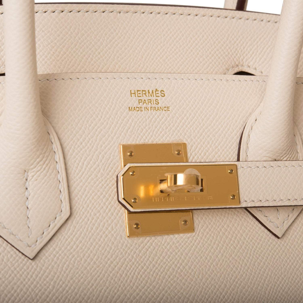 Hermes Nata Epsom Sellier Birkin 30cm Gold Hardware