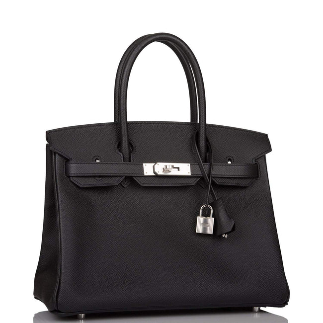 Hermes Black Epsom Birkin 30cm Palladium Hardware Main Image