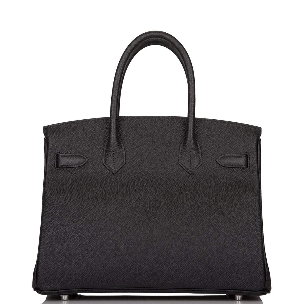 Hermes Black Epsom Birkin 30cm Palladium Hardware
