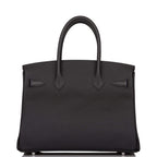Hermes Black Epsom Birkin 30cm Palladium Hardware