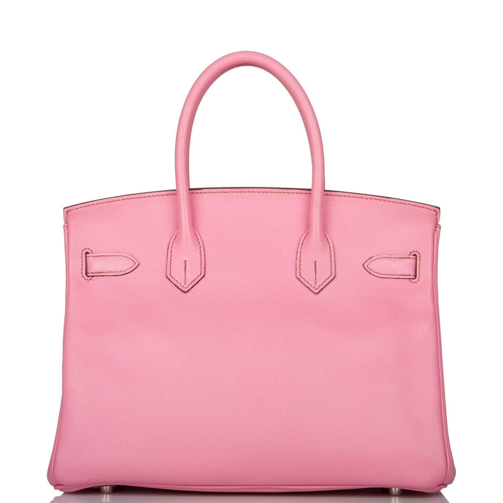 Pre-owned Hermes Birkin 30 Bubblegum 5P Epsom Palladium Hardware