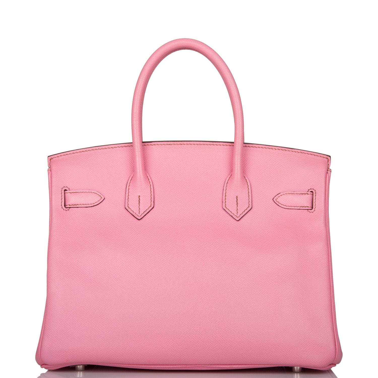 Pre-owned Hermes Birkin 30 Bubblegum 5P Epsom Palladium Hardware