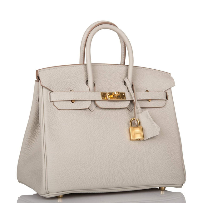 Hermes Birkin 25 Gris Perle Togo Gold Hardware Main Image