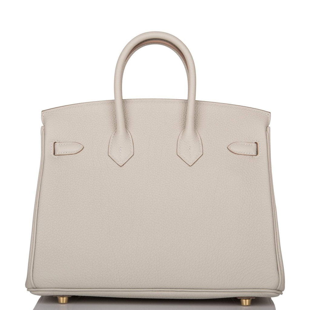 Hermes Birkin 25 Gris Perle Togo Gold Hardware
