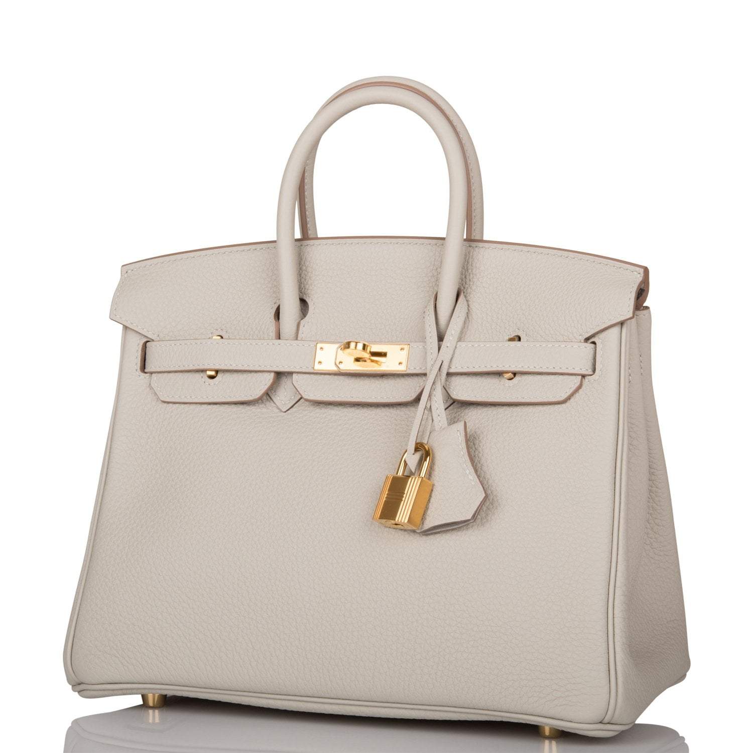 Hermes Birkin 25 Gris Perle Togo Gold Hardware