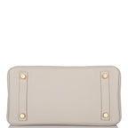 Hermes Birkin 25 Gris Perle Togo Gold Hardware