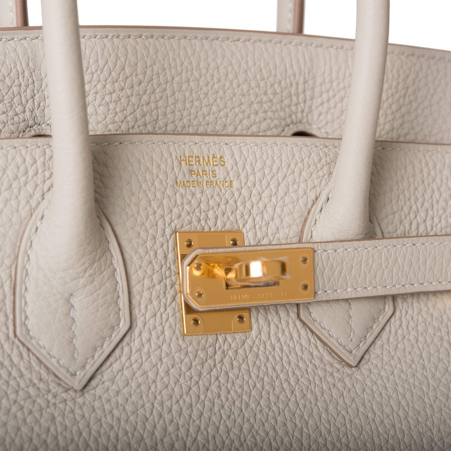 Hermes Birkin 25 Gris Perle Togo Gold Hardware