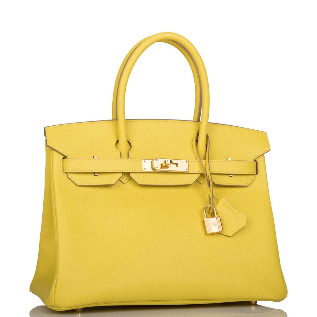 Hermes Lime Epsom Birkin 30cm Gold Hardware