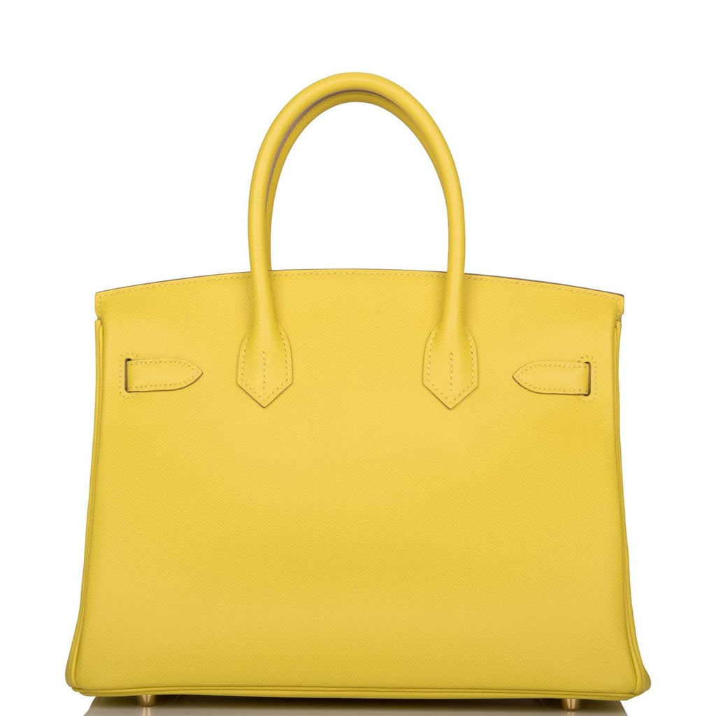 Hermes Lime Epsom Birkin 30cm Gold Hardware
