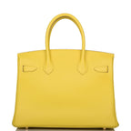 Hermes Lime Epsom Birkin 30cm Gold Hardware