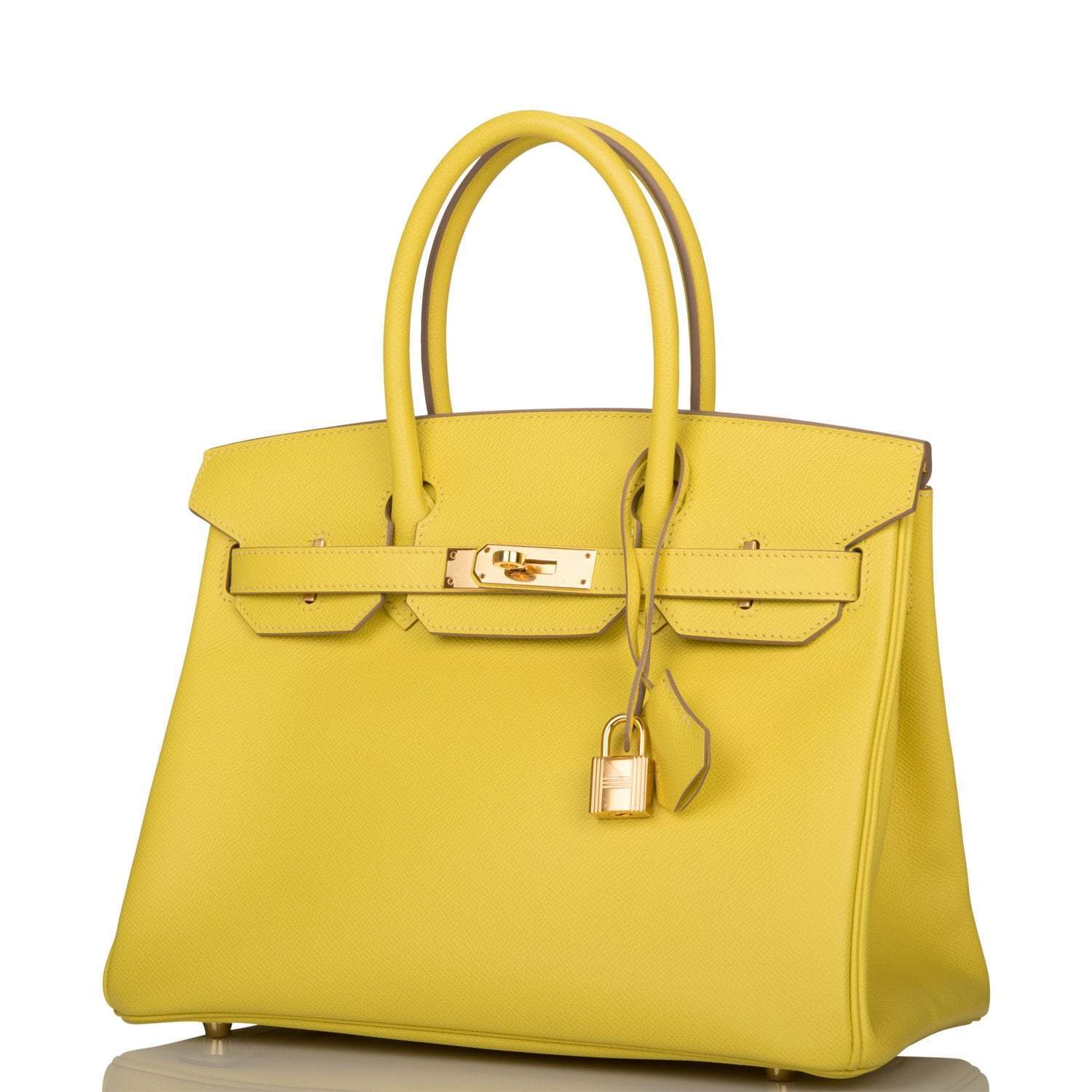 Hermes Lime Epsom Birkin 30cm Gold Hardware
