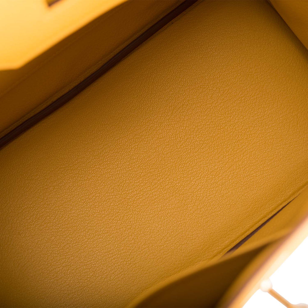 Hermes Jaune Ambre Togo Birkin 30cm Gold Hardware
