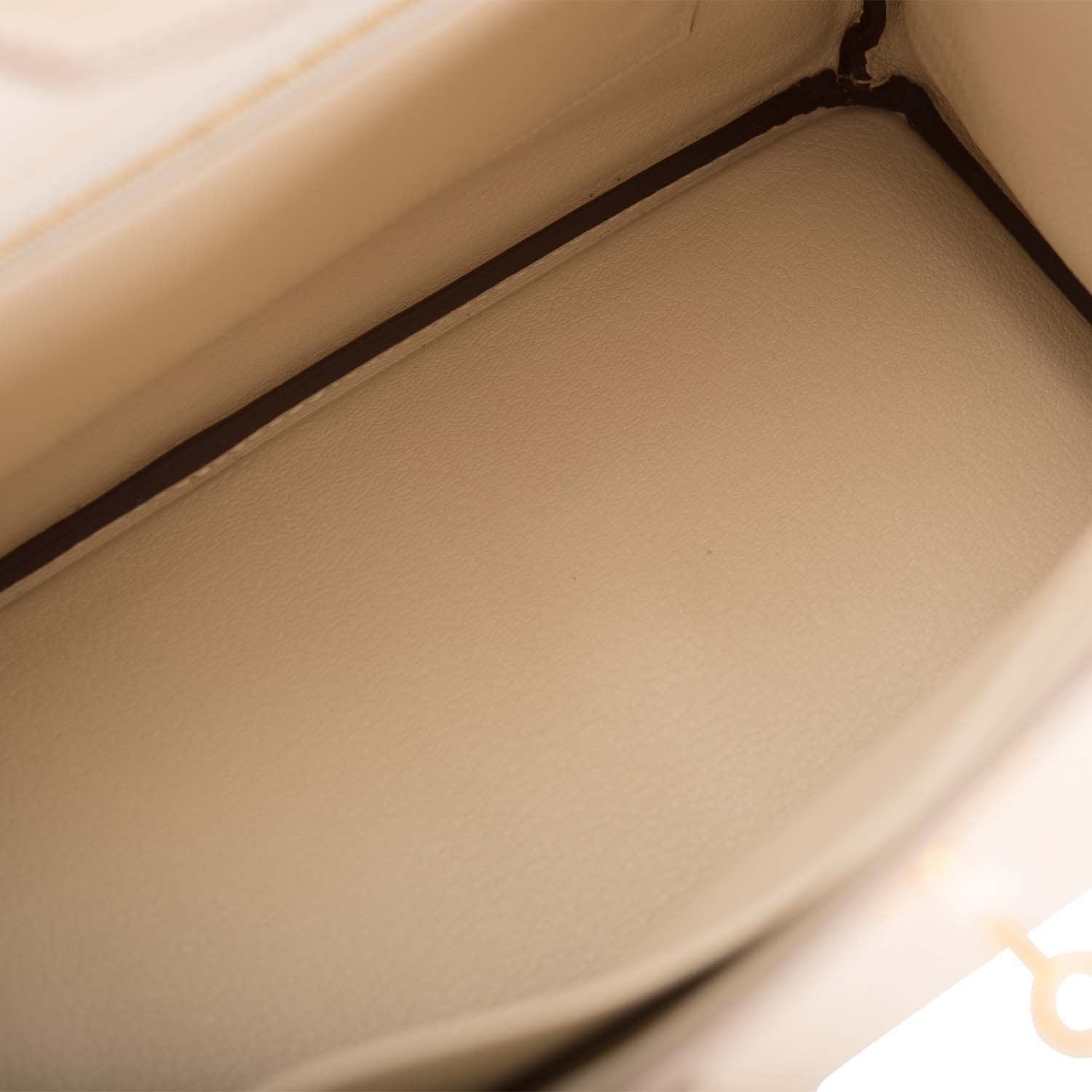 Hermes Birkin 30cm Bi-Color Trench and Craie Epsom Gold Hardware