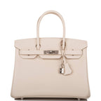Hermes Craie Epsom Birkin 30cm Palladium Hardware