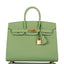 Hermes Birkin Sellier 25 Vert Criquet Epsom Gold Hardware