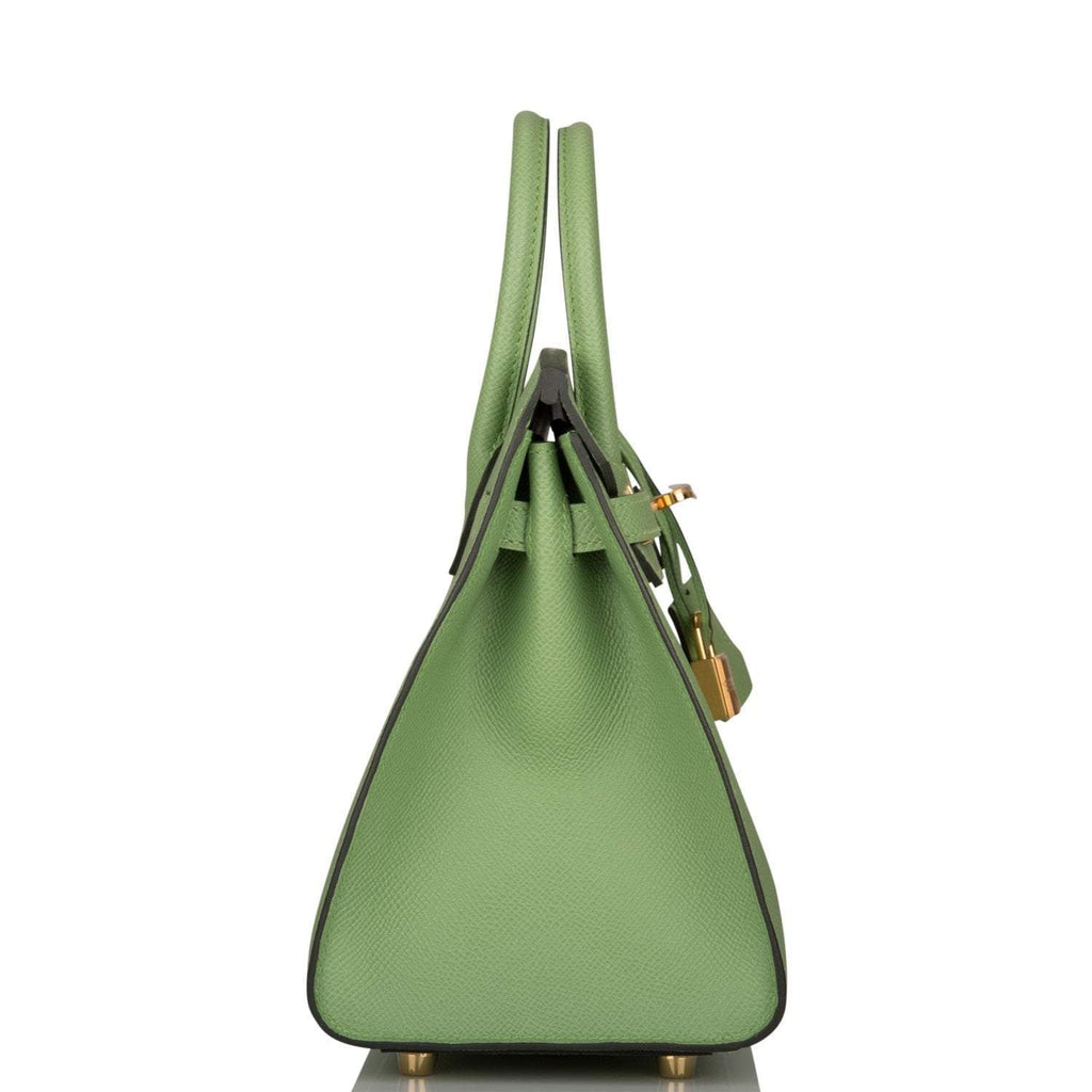 Hermes Birkin Sellier 25 Vert Criquet Epsom Gold Hardware