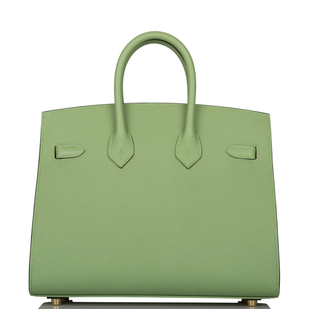 Hermes Birkin Sellier 25 Vert Criquet Epsom Gold Hardware