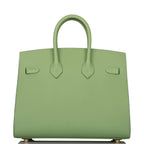 Hermes Birkin Sellier 25 Vert Criquet Epsom Gold Hardware