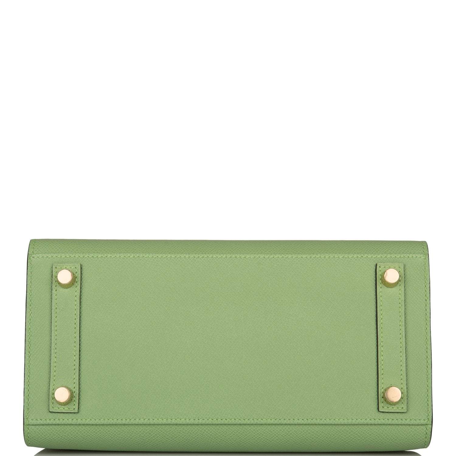 Hermes Birkin Sellier 25 Vert Criquet Epsom Gold Hardware