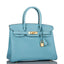 Hermes Birkin 30 Bleu Atoll Epsom Gold Hardware