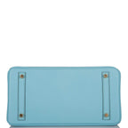 Hermes Birkin 30 Bleu Atoll Epsom Gold Hardware