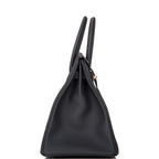 Hermes Birkin 35 Black Togo Rose Gold Hardware