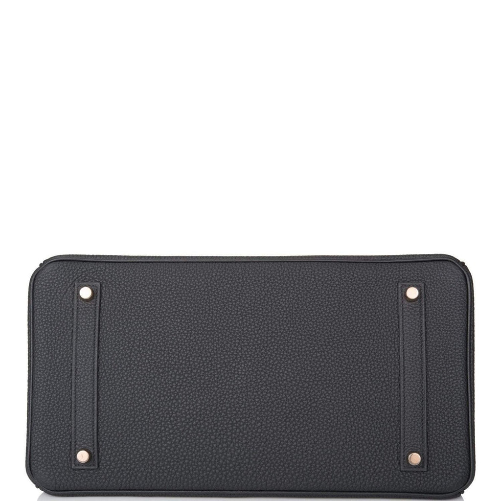 Hermes Birkin 35 Black Togo Rose Gold Hardware