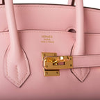 Hermes Birkin 25 Rose Sakura Swift Gold Hardware