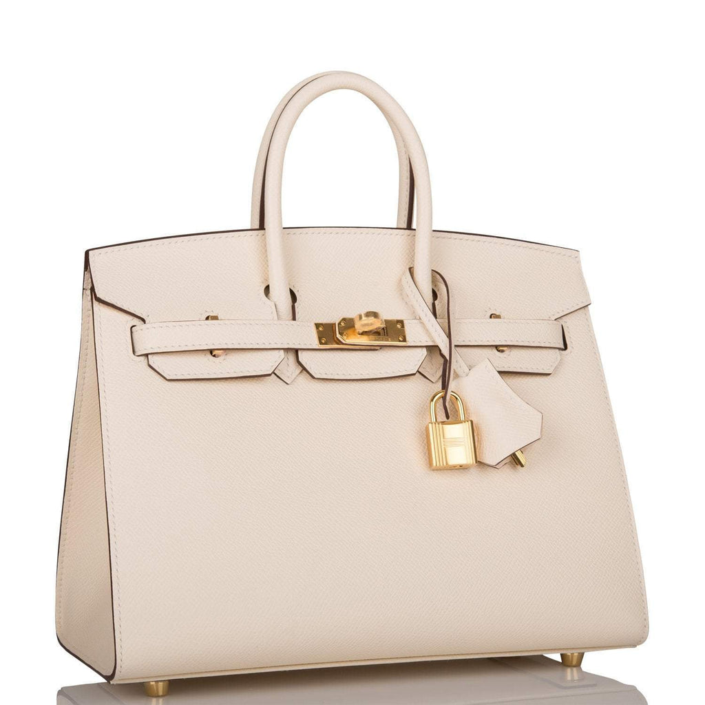 Hermes Nata Epsom Sellier Birkin 25cm Gold Hardware