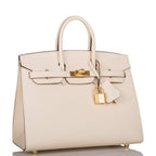 Hermes Nata Epsom Sellier Birkin 25cm Gold Hardware