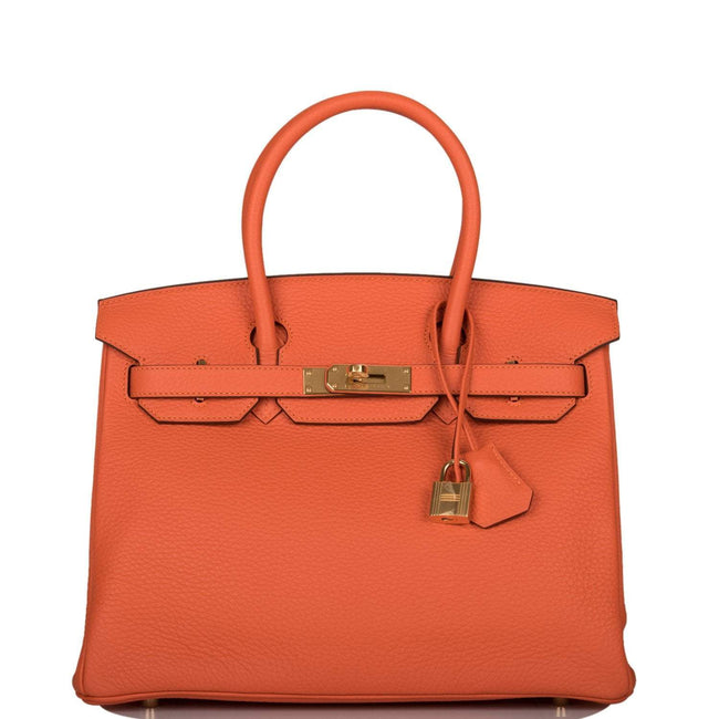 Hermes Feu Clemence Birkin 30cm Gold Hardware Hover Image