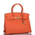 Hermes Feu Clemence Birkin 30cm Gold Hardware